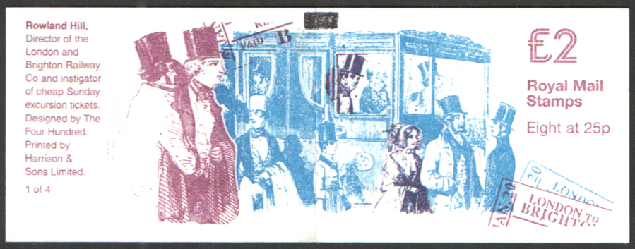 (image for) FW4 / DB15(30) + BMB Perf I1 Rowland Hill No.1 £2 Folded Booklet